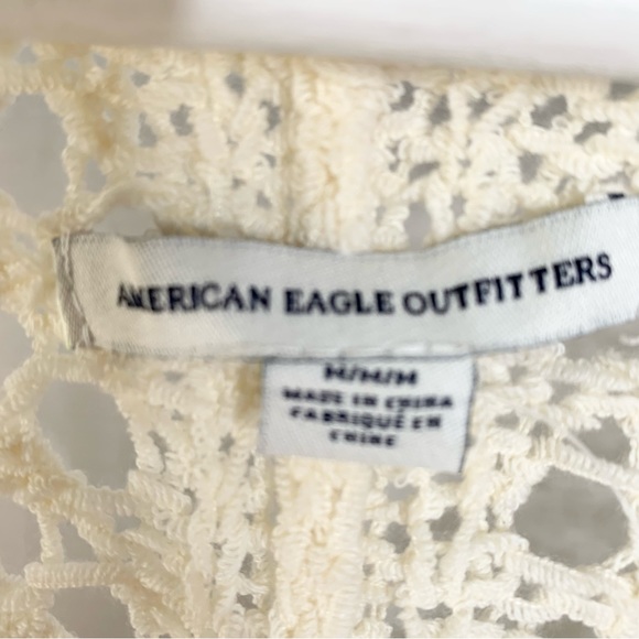 American Eagle NWT Long Cream color Sweater Vest Size Medium - Picture 5 of 5